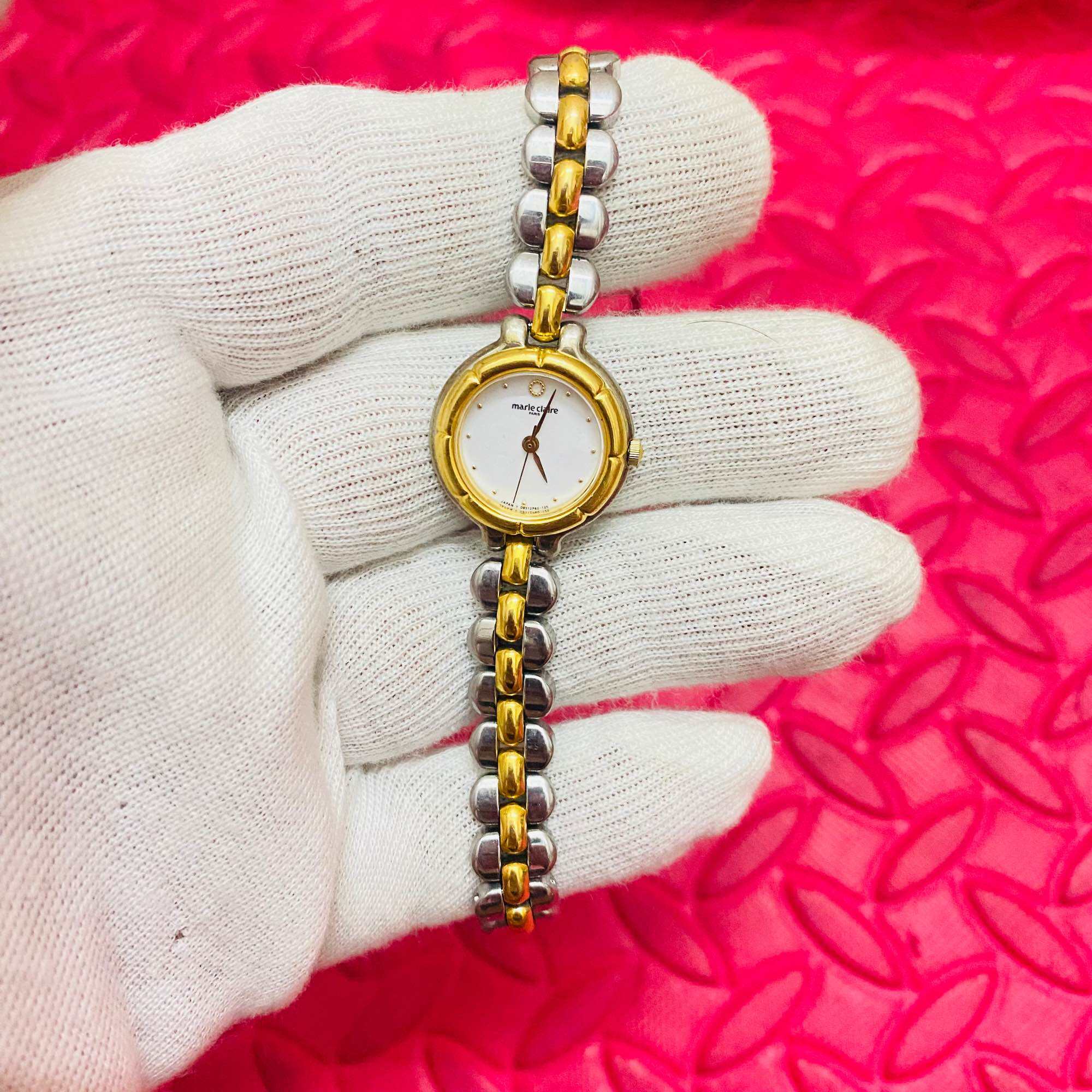 Đồng hồ nữ Marie Claire ( Orient Nhật Bản ) lắc nữ size 21mm dây khóa zin thép không rỉ độ mới cao 95%