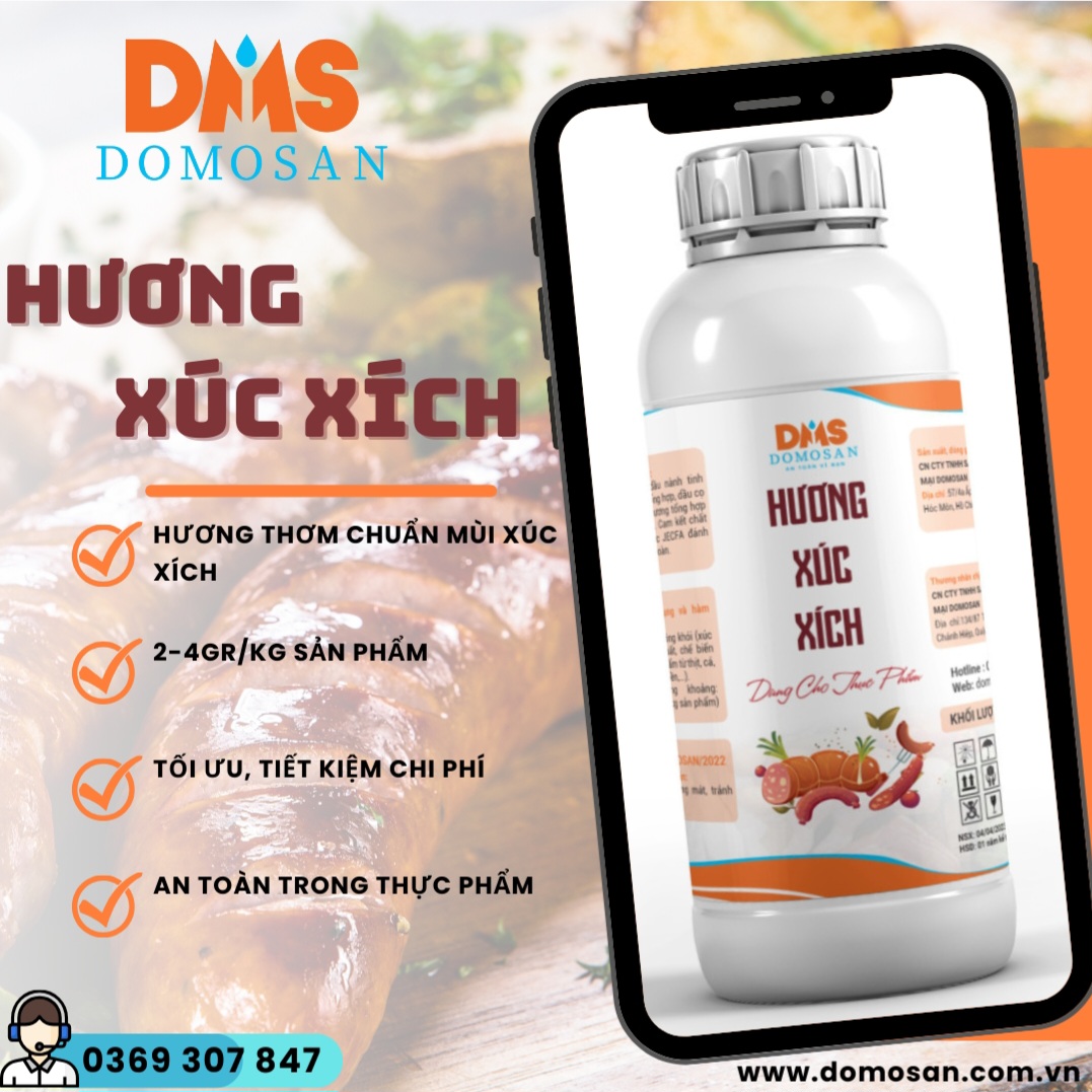 1 Lít Hương Xúc Xích Cao cấp 2709 - Nguyên liệu để làm xúc xích thơm ngon