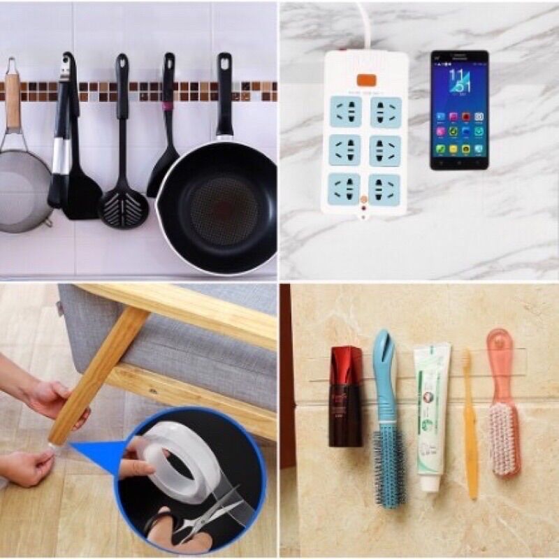 Băng dính 2 mặt trong suốt