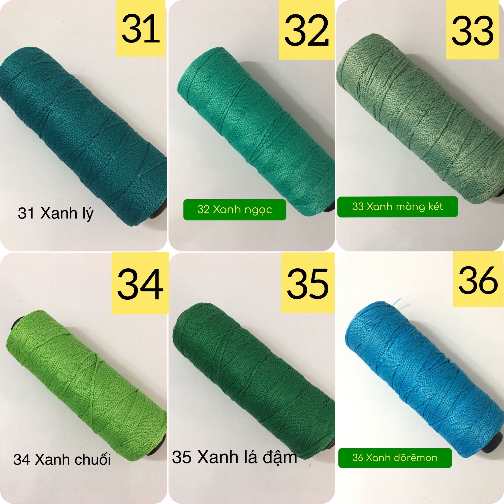 Sợi dệt trơn Craft Yarn ( bảng màu từ 21-39)