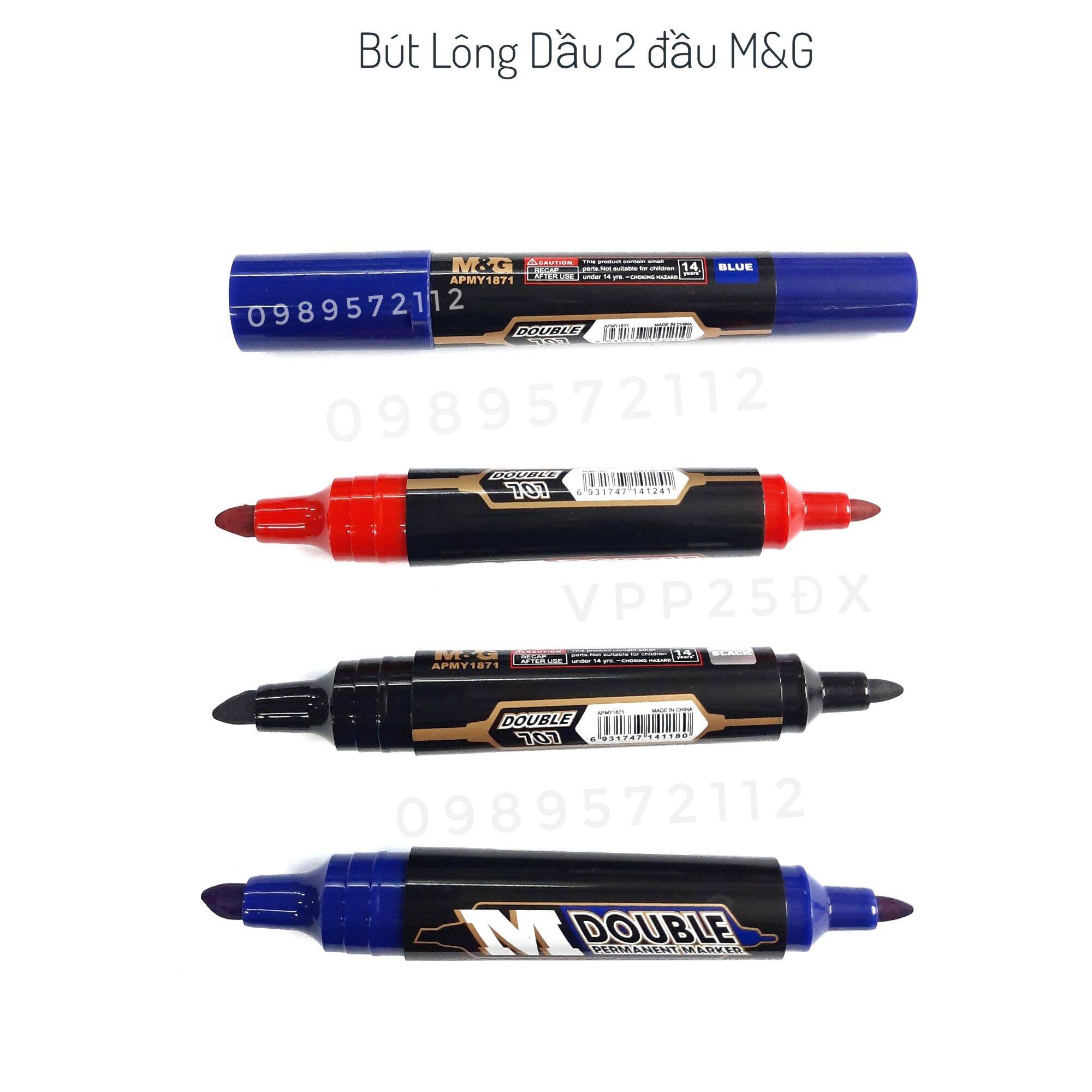 Bút lông dầu 2 đầu m&g mã 707.