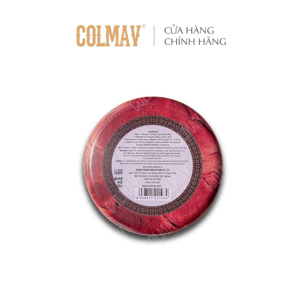 Sáp Vuốt Tóc Colmav Pomade Gốc Nước 56g-116g