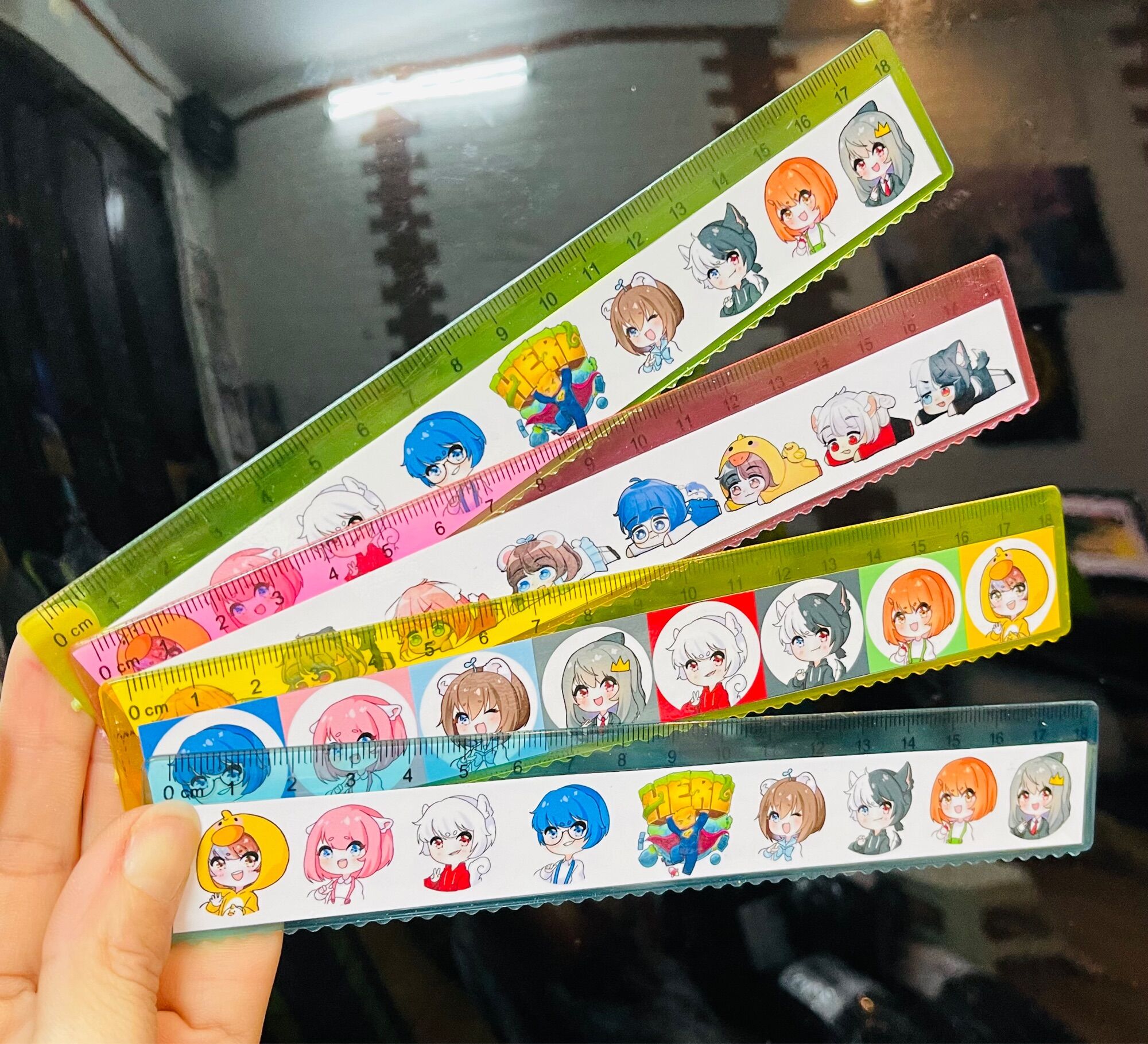 Set 2 thước kẻ Hero team Among us 18cm