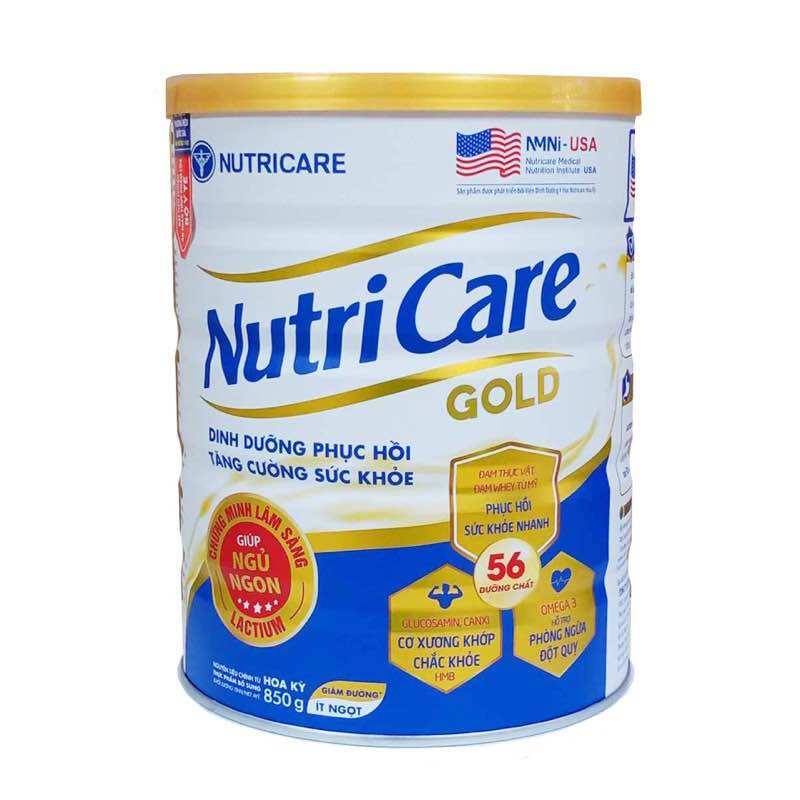 Lon Sua 850g Nutricare Gold Nutricare Bổ Sung Dinh Dưỡng Cho Ngừời Cao Tuổi