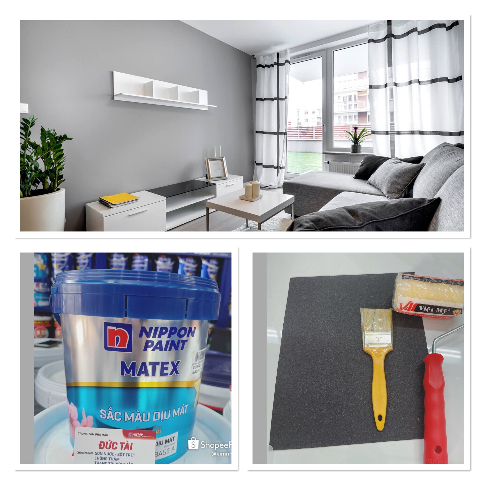 Nippon trông xám hót 2022 phiên bản mới ( mua là Sơn thôi