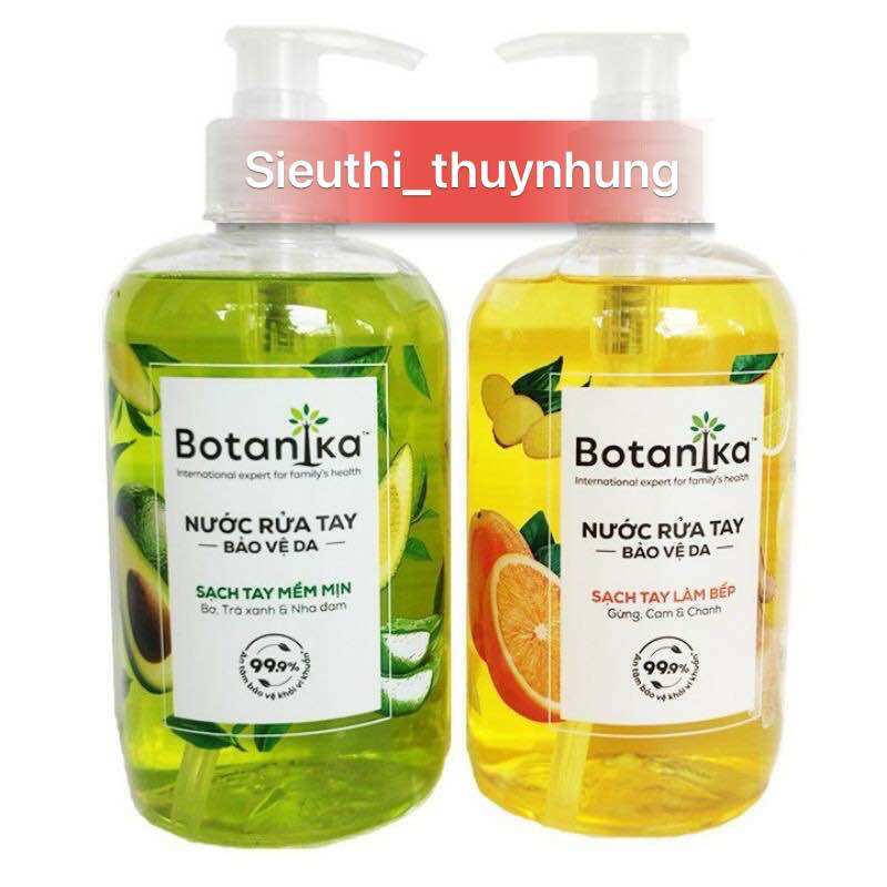 Nước rửa tay bảo vệ da Botanika 500g