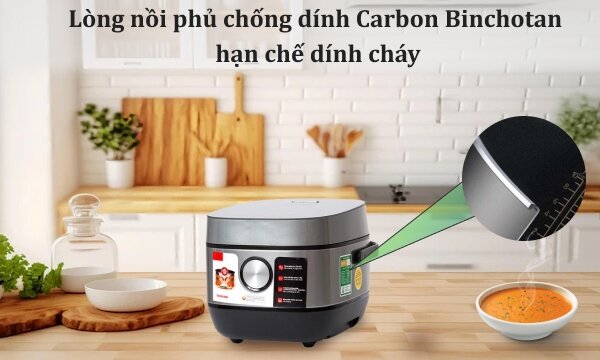 Nồi cơm điện cao tần Toshiba 1 lít RC-10IP1PV Hàng chính hãng