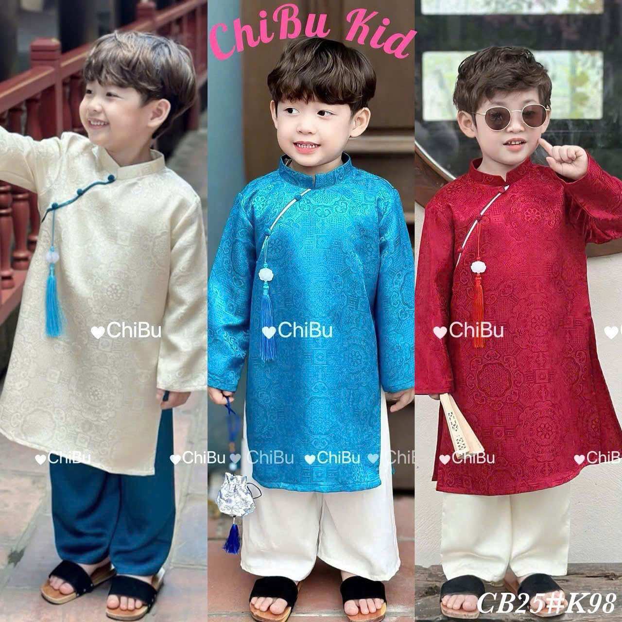 Modernized Ao Dai for Boys to Wear for Holidays and Photoshoots in 3 Colors