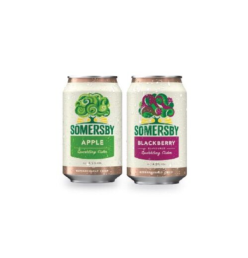 Somersby 12 lon/ 1 thùng có 2 mùi Apple và Blackberry