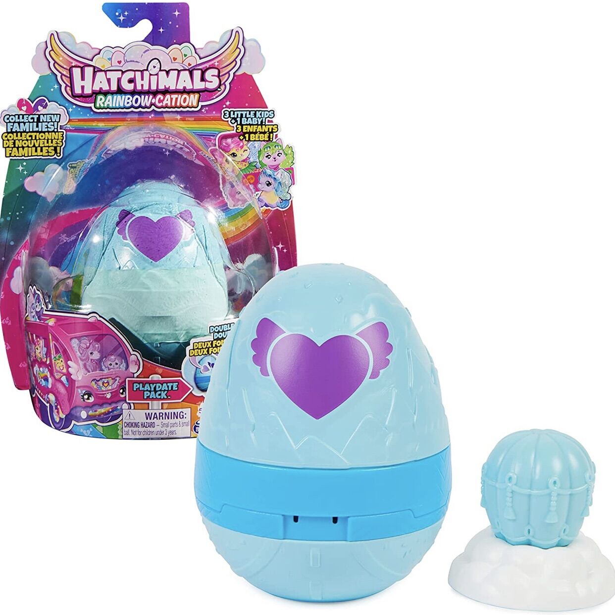 Trứng Hatchimals Colleggtibles Rainbow Cation Playdate Pack