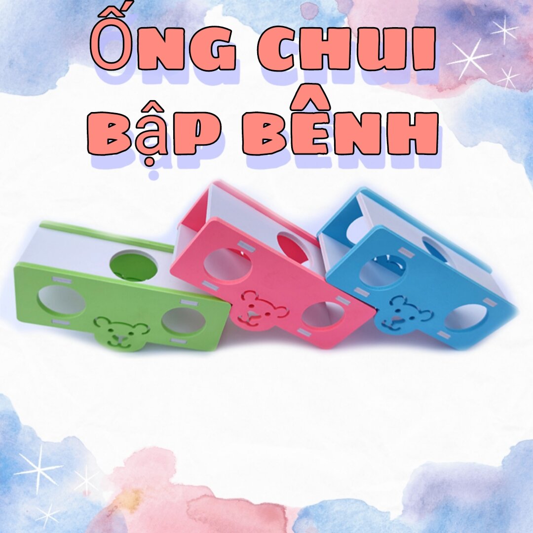 Bập bênh kèm ống chui gỗ cho thú cưng nhỏ - Hamster