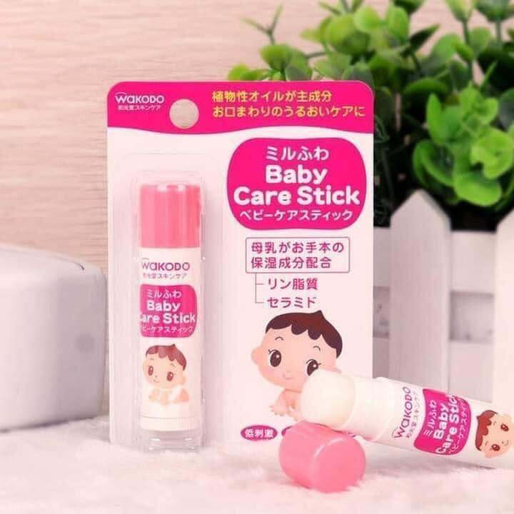 [Wakodo] Son baby wakodo cấp ẩm bảo vệ môi cho bé An Toàn Nhật Bản