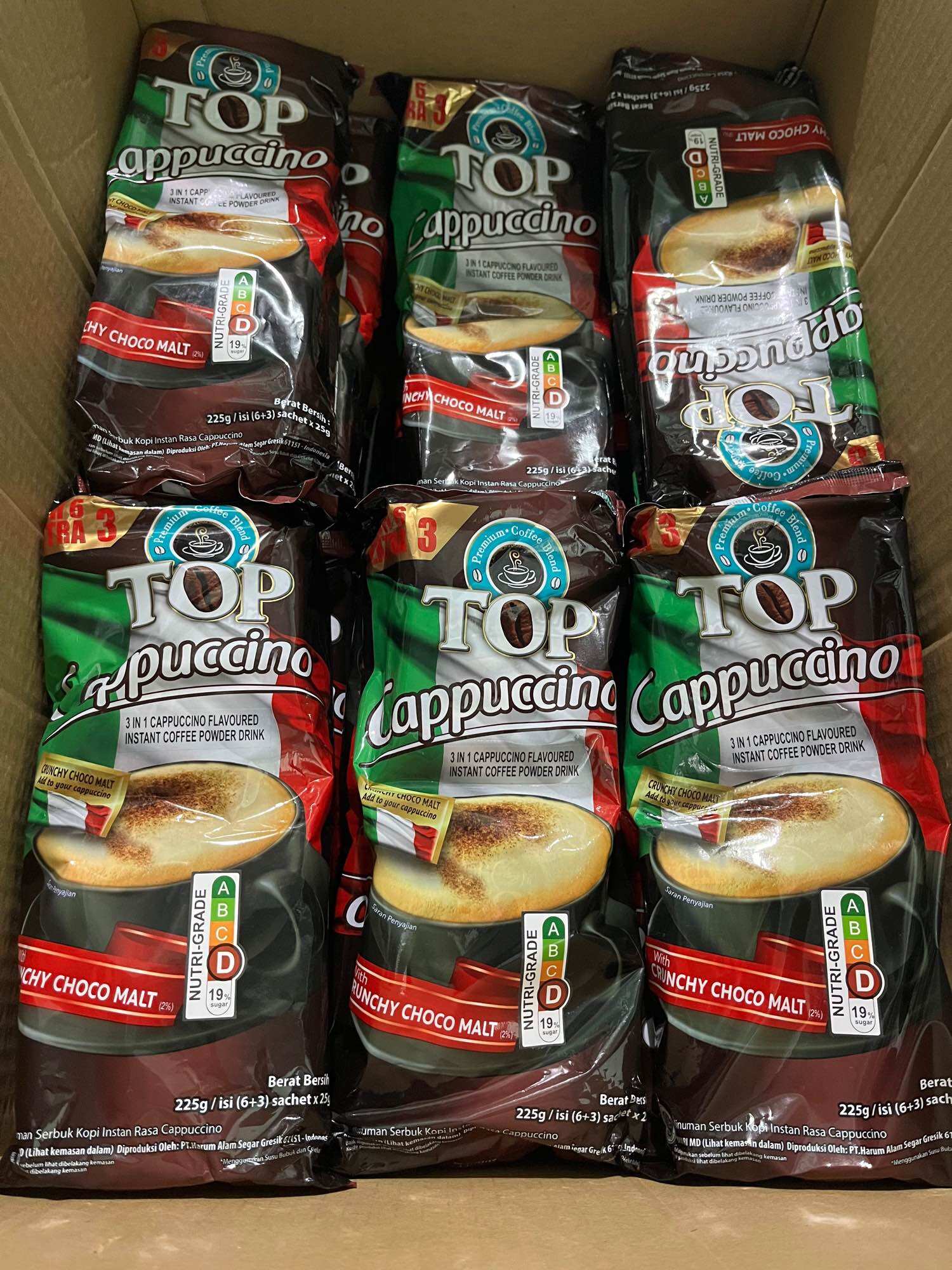 Cafe TOP CAPPUCCINO nhập khẩu Singgapore