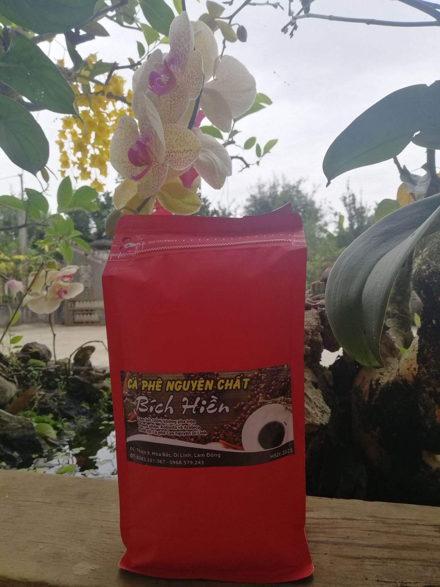 2 túi 500gr cà phê nguyên chất nhà làm