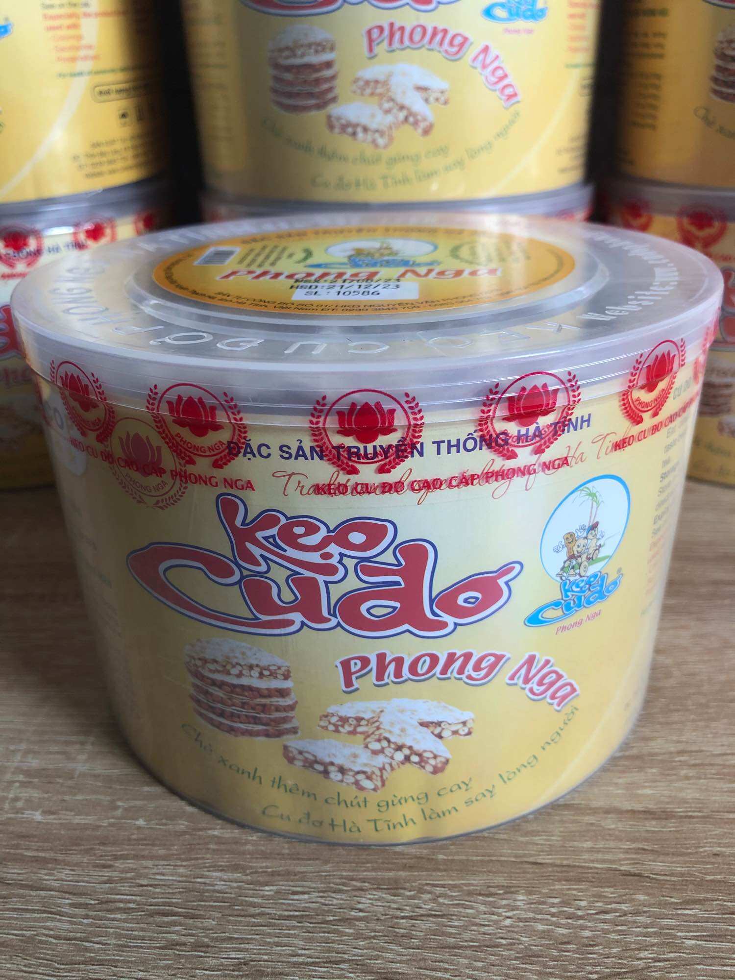 Kẹo Cu Đơ Hà Tĩnh Hộp 800gr ( Cu Đơ Phong Nga)