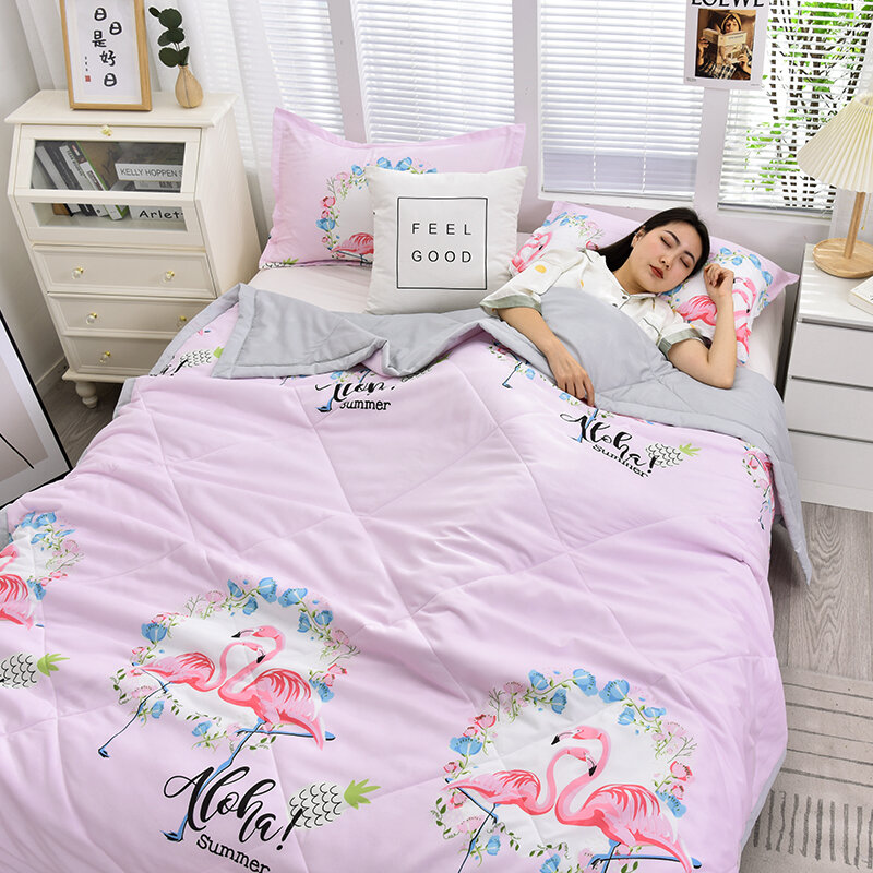 Chăn mát mùa hè chăn điều hòa đơn chiếc chăn mỏng mùa hè có thể giặt chăn xuân thu chăn đơn mùa hè cho trẻ em học sinh