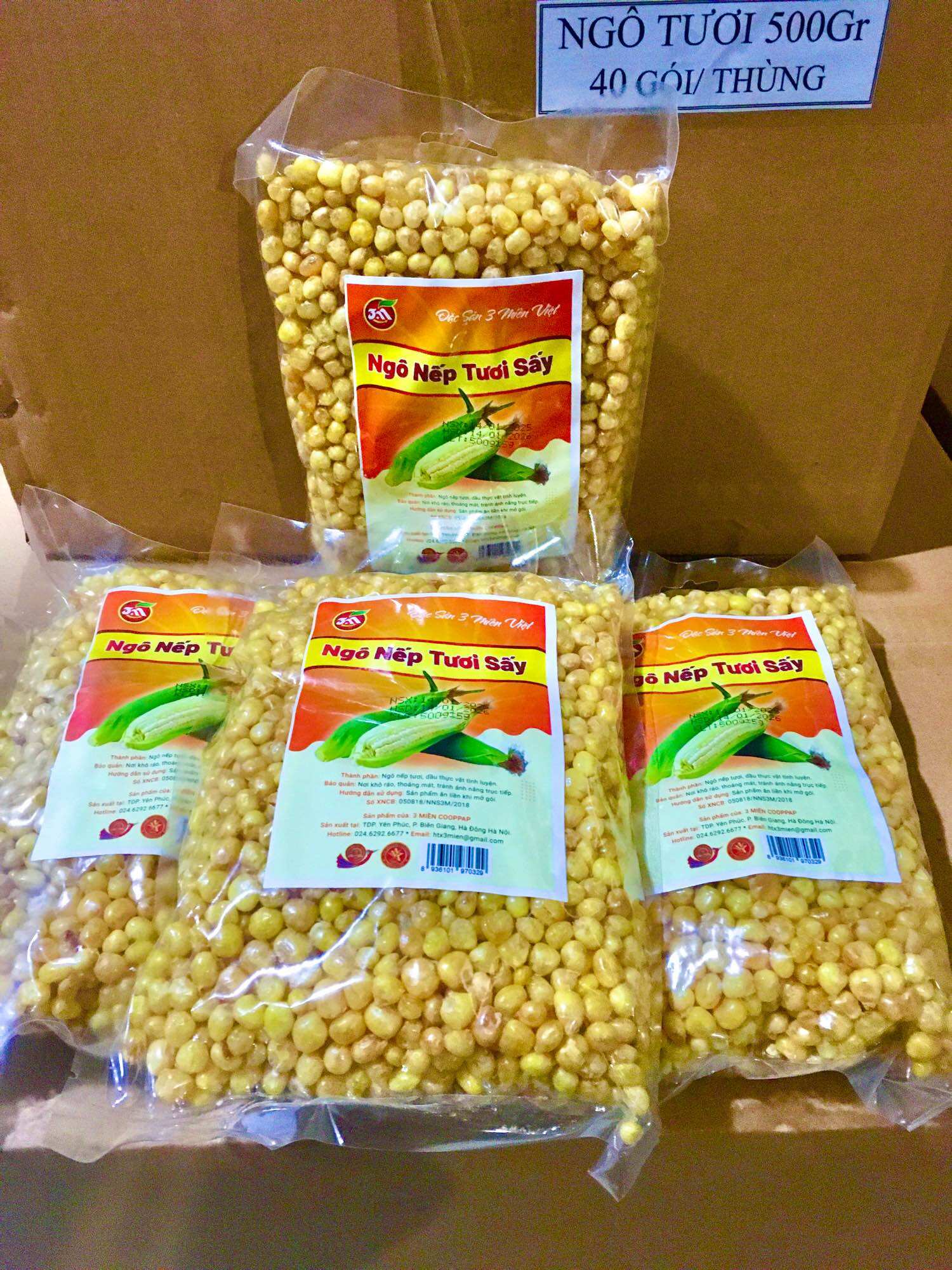 Ngô nếp non tươi sấy giòn 450g
