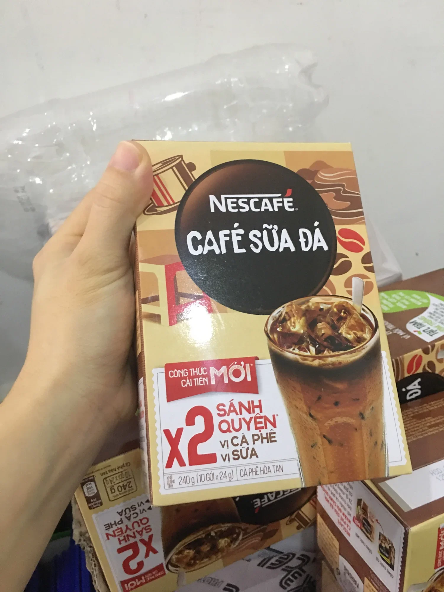 Cafe hoà tan Nescafe sữa đá (10 gói 24g/hộp)