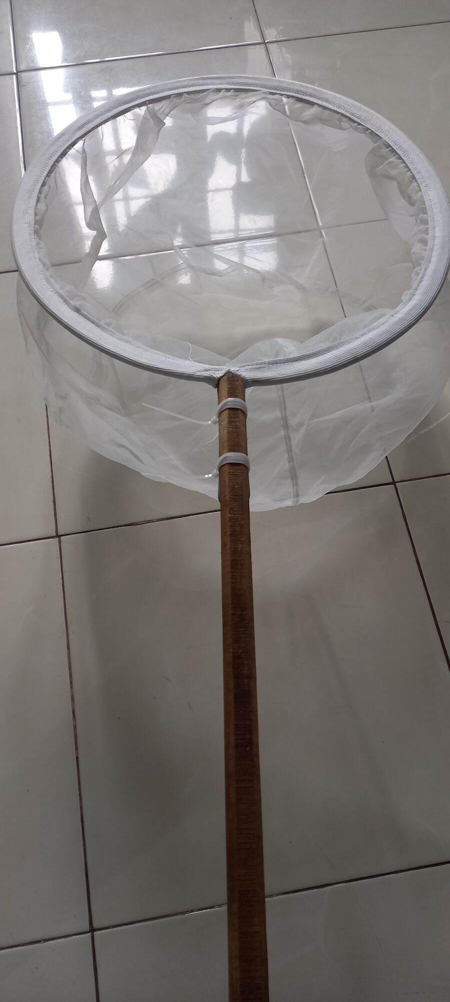 Vợt cán cây siêu mịn có tùng, vớt bobo, đường kính 40 cm