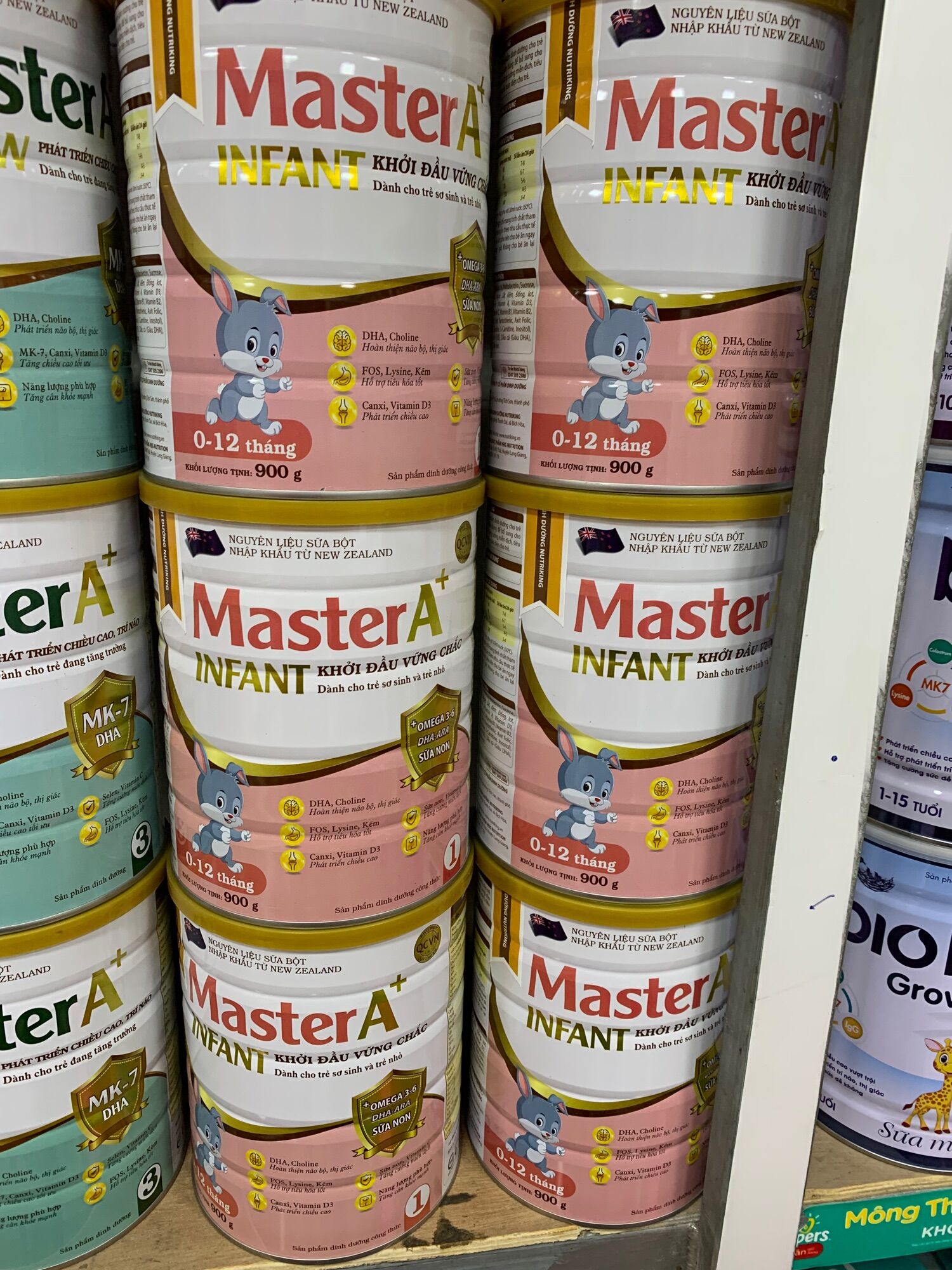 Sữa Master A+ 0-12 tháng 900g date mới