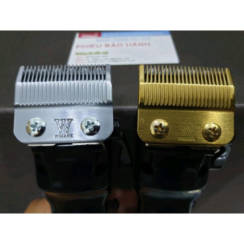 Lưỡi Sứ Tông Đơ Cắt Tóc Wmark Cao Cấp. Bộ Lưỡi Sứ Wmark Gold Lắp Cho Tông Đơ Kemei. (Ảnh thật). 