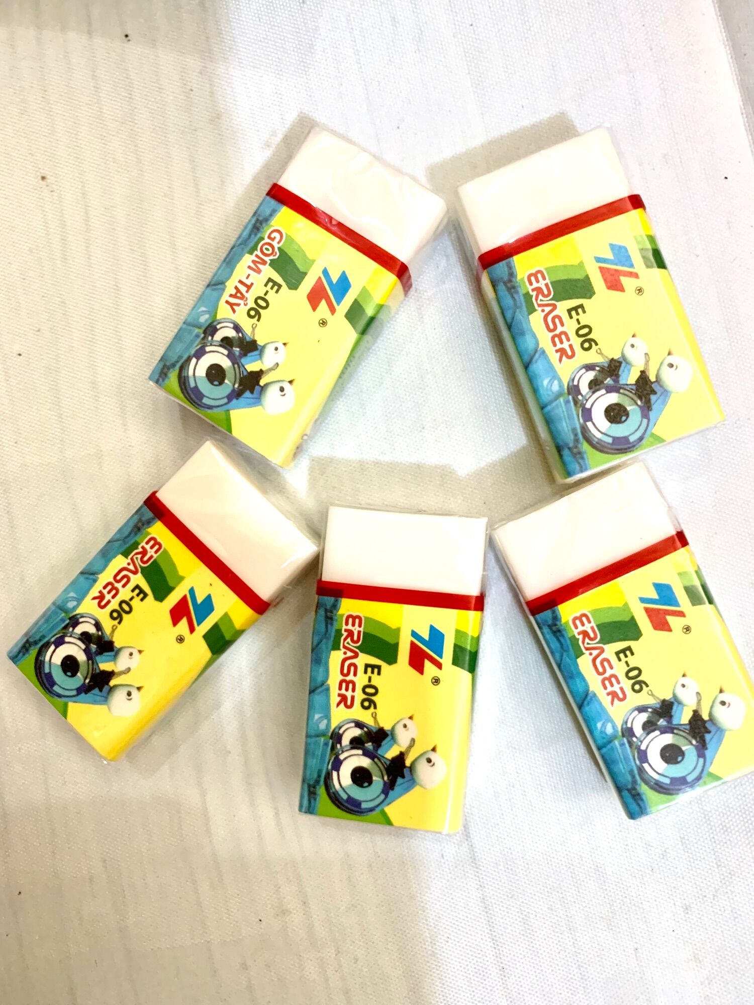 Tẩy chì học sinh (sét 5 cái)