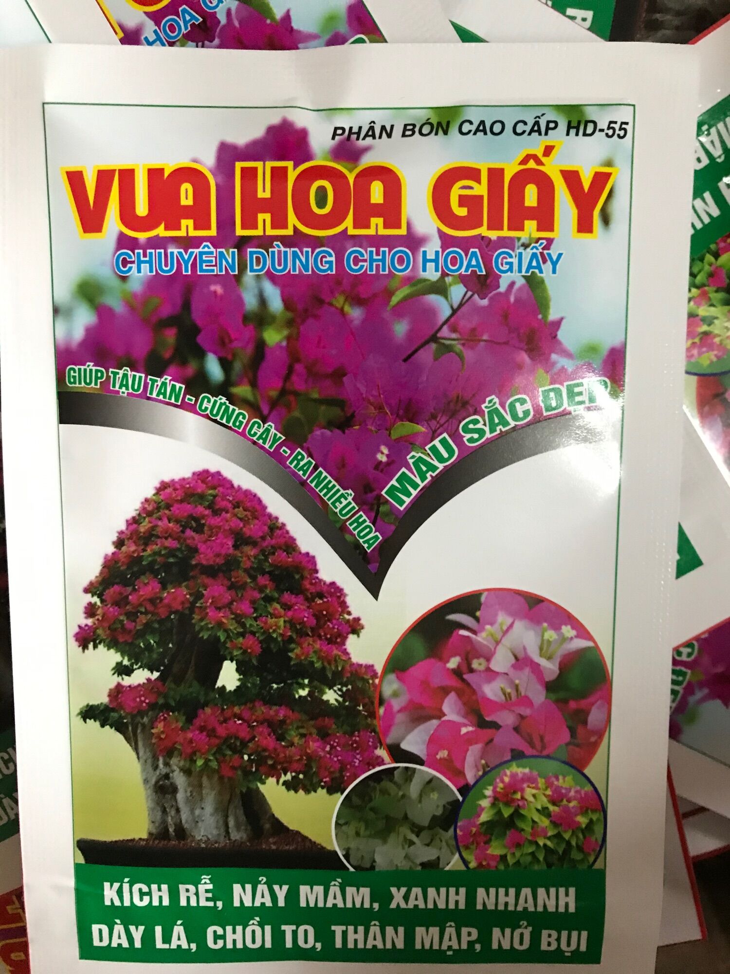 Combo 10 gói phân bón vua hoa giấy, sản phẩm chuyên dùng cho hoa giấy