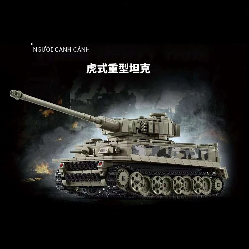 Chiến Tranh Thế Giới Thứ Hai Xe Tăng Hạng Nặng Dòng Khối Xây Dựng Đồ Chơi-Tiger Leopard KV-1 KV-2 IS-2 Mô Hình Quân Sự Cổ Điển Quà Tặng Cho Bé Trai Giáng Sinh