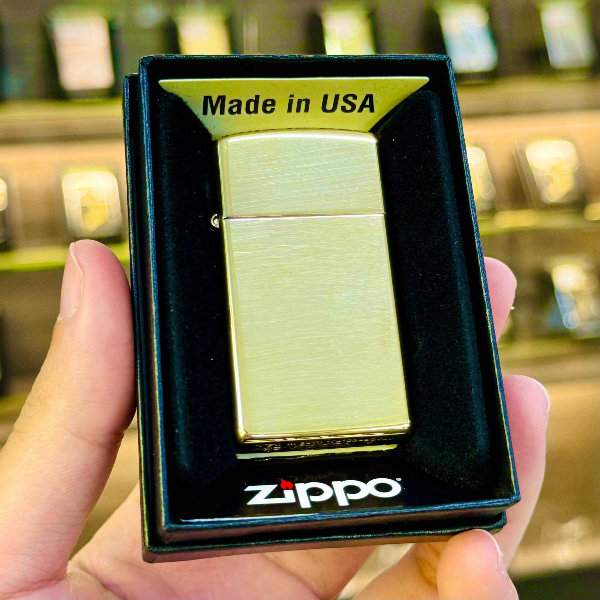 Zippo5555 Zippo Slim High Polish Brass