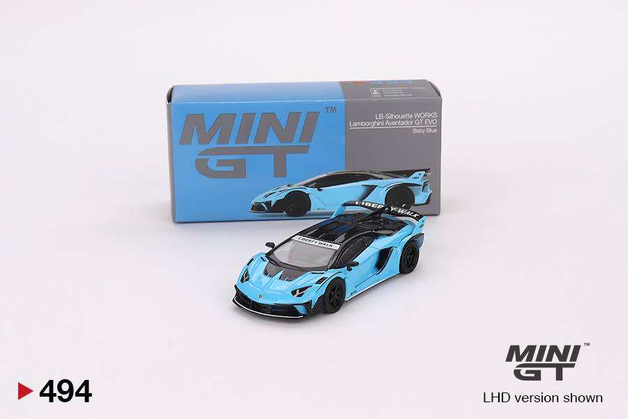 Hobby Store xe mô hình Mini GT 494 Lamborghini LBWK Silhouette Aventador