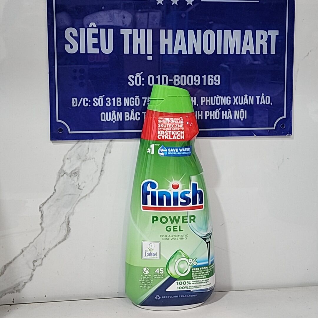 Nước rửa bát Finish 1.5L, xà phòng rửa bát finish gel 1 Lít dùng cho máy, Gel finish eco hữu cơ 800ml