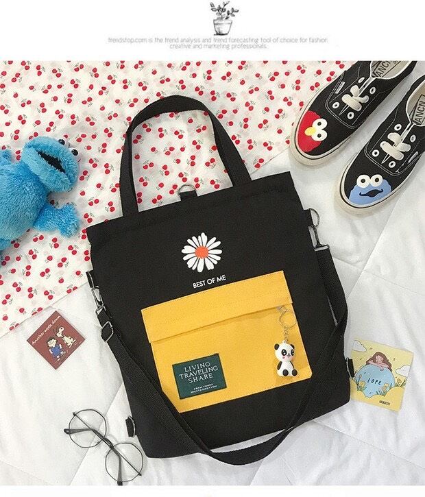 Tote đeo 2 kiểu _ hoa cúc