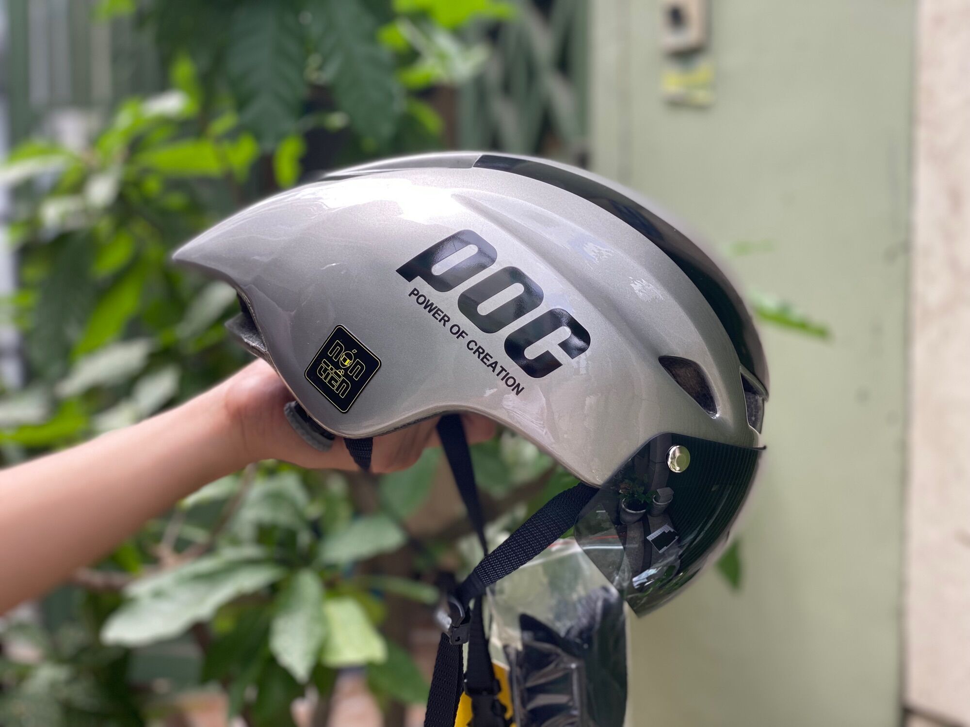 Mũ bảo hiểm thể thao NHẬP KHẨU POC P01, Tặng kính và túi đựng nón