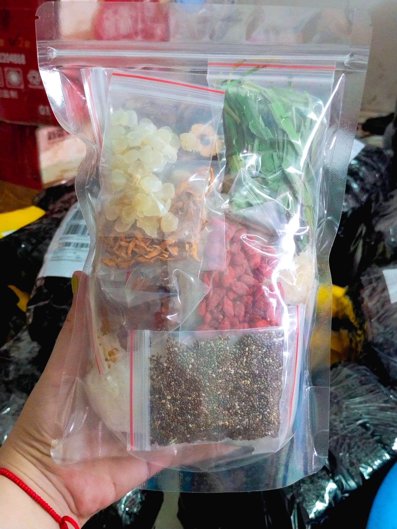 chè dưỡng nhan [ COMBO 2 SET ] [ MỖI SET 14 VỊ NẤU 25-30 CHÉN ][ TẶNG 2 TÚI TÁO ]