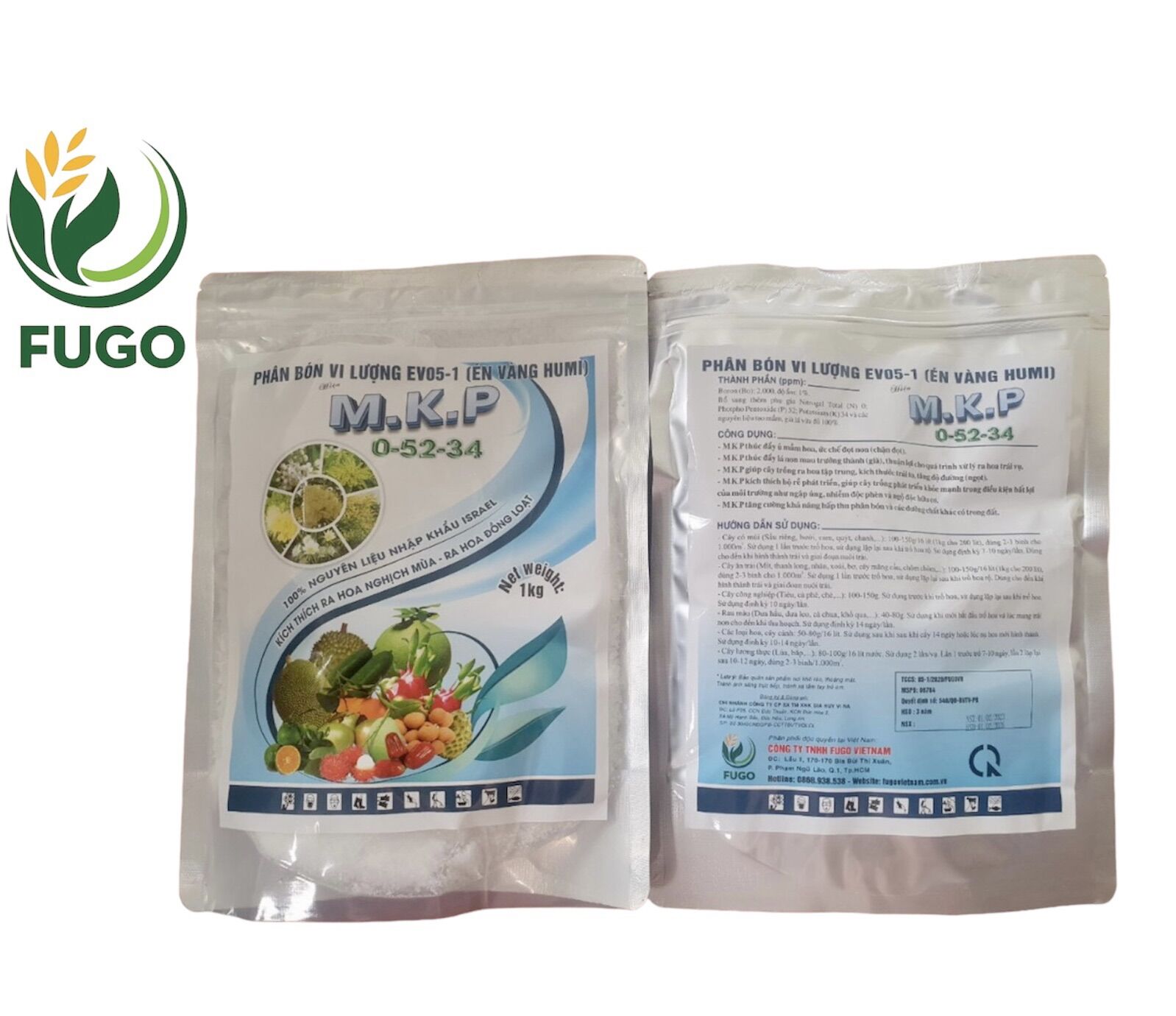 Phân bón MKP thúc đẩy mầm hoa, chặn đọt gói 1kg