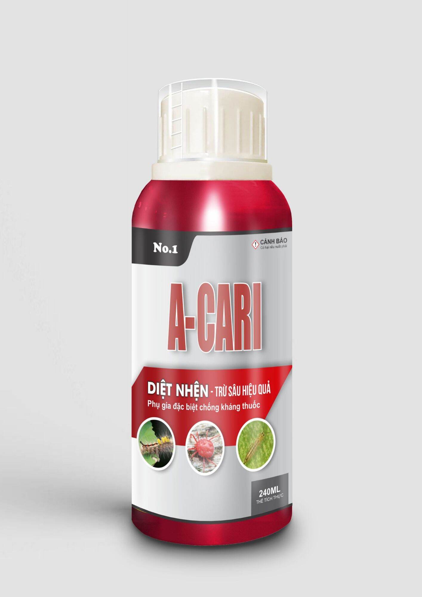 Thuốc trừ sâu và diệt nhện sinh học A- Cari 3.8 EC chai 240 ml