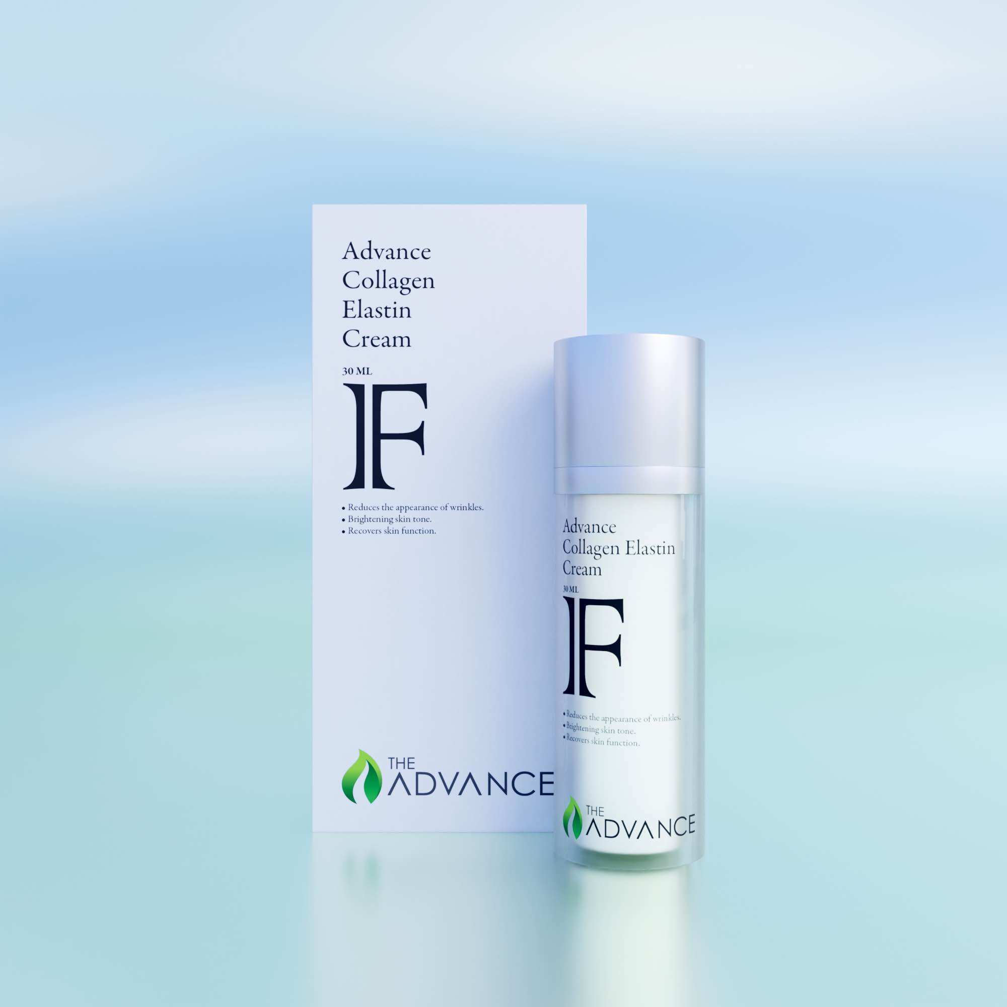 BAO BÌ SẢN PHẨM ADVANCE COLLAGEN ELASTIN CREAM THỂ HIỆN PHONG CÁCH HIỆN ĐẠI