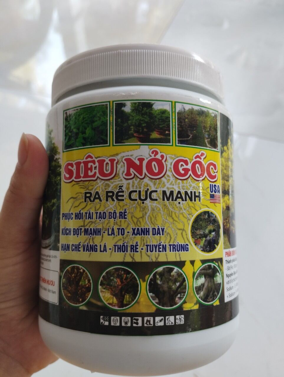 Phân bón Siêu nở gốc kích rễ cực mạnh nở gốc to đế hủ 500g