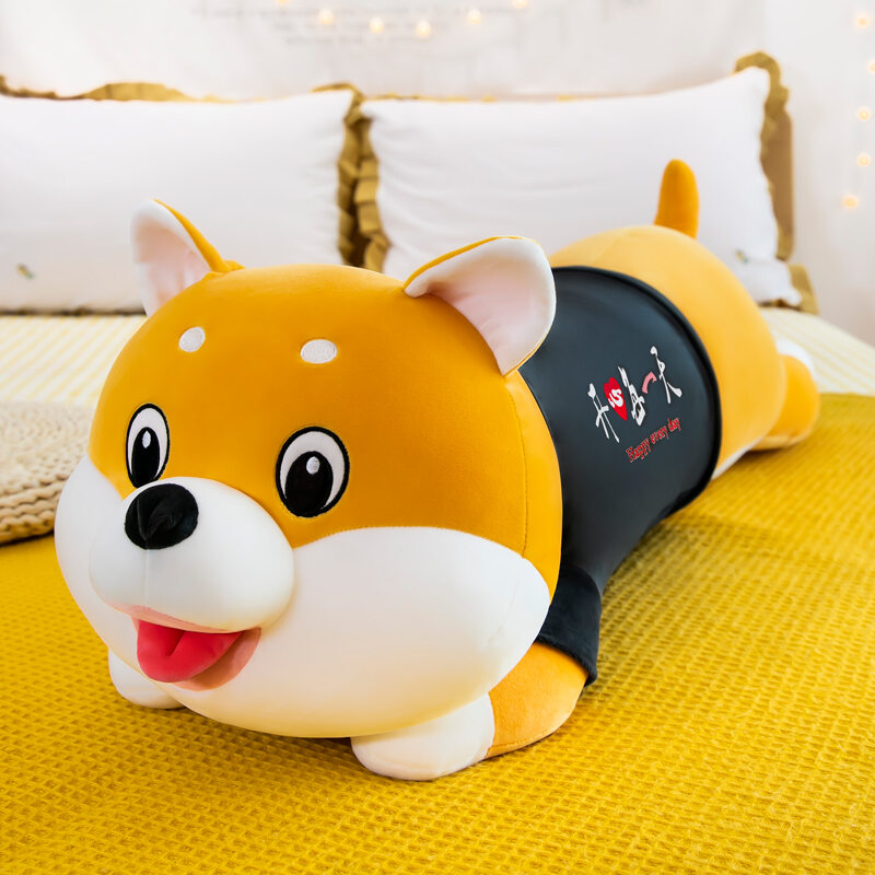 Đồ Chơi Nhồi Bông Hình Thú Bông Hình Chó Shiba Inu Vui Vẻ Búp Bê Búp Bê Gối Ôm Đáng Yêu Quà Sinh Nhật Bạn Gái Mềm Mại Trên Giường Ngủ