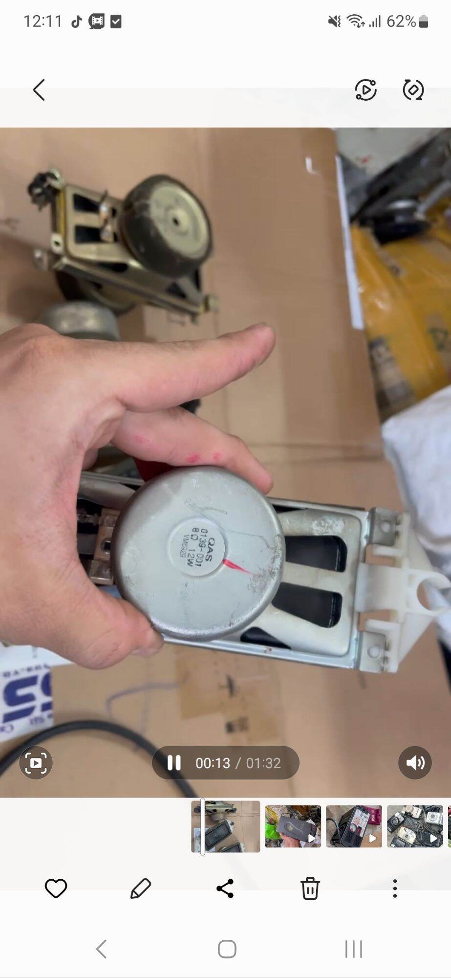 2 cặp 4 cái loa gỡ từ tivi 7.5r 8w 10w hát tốt. giá 4 cái