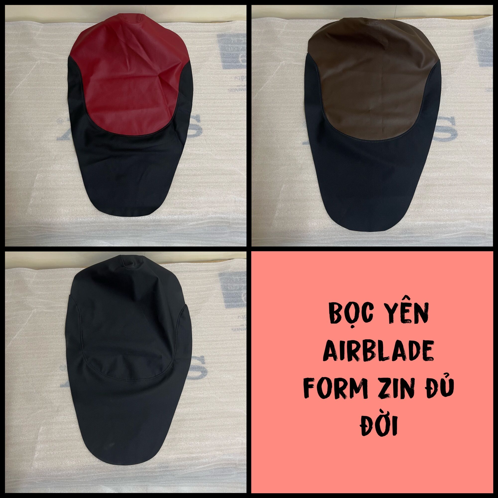 Vỏ bọc yên xe máy airblade,da yên ab,air blade 125