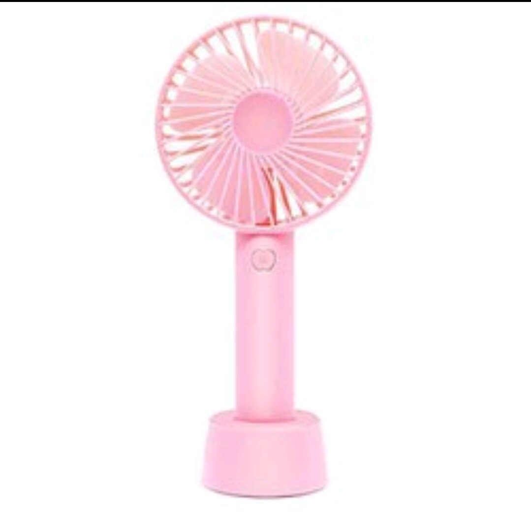 Quạt Mini Cầm Tay Tích Điện 3 Chế Độ Gió.