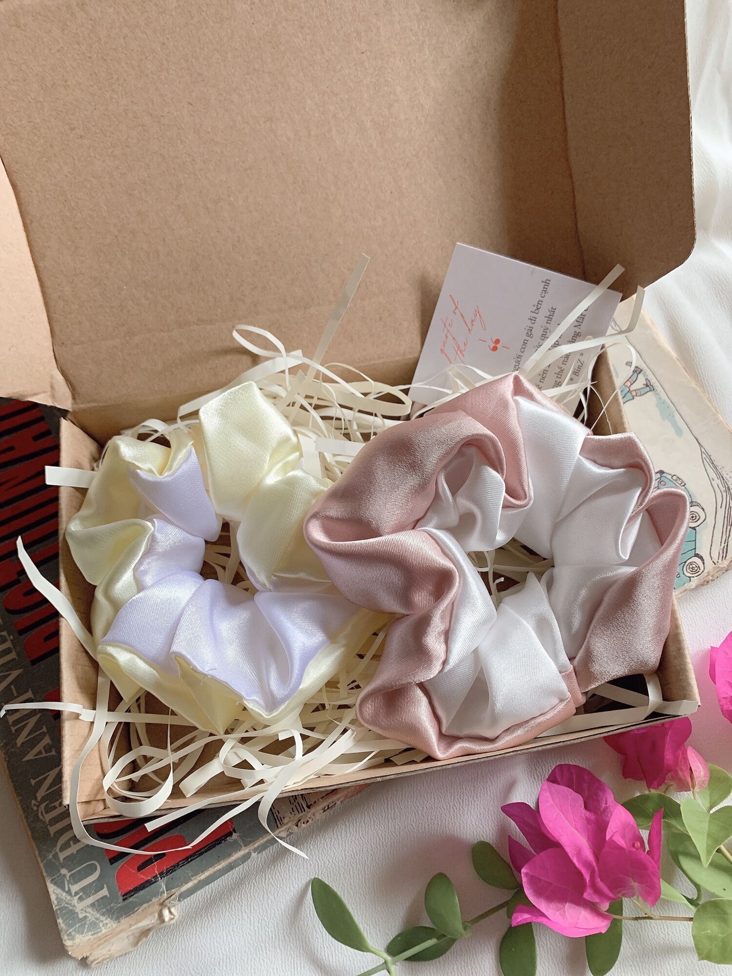 Cột tóc Scrunchies phi bóng cao cấp