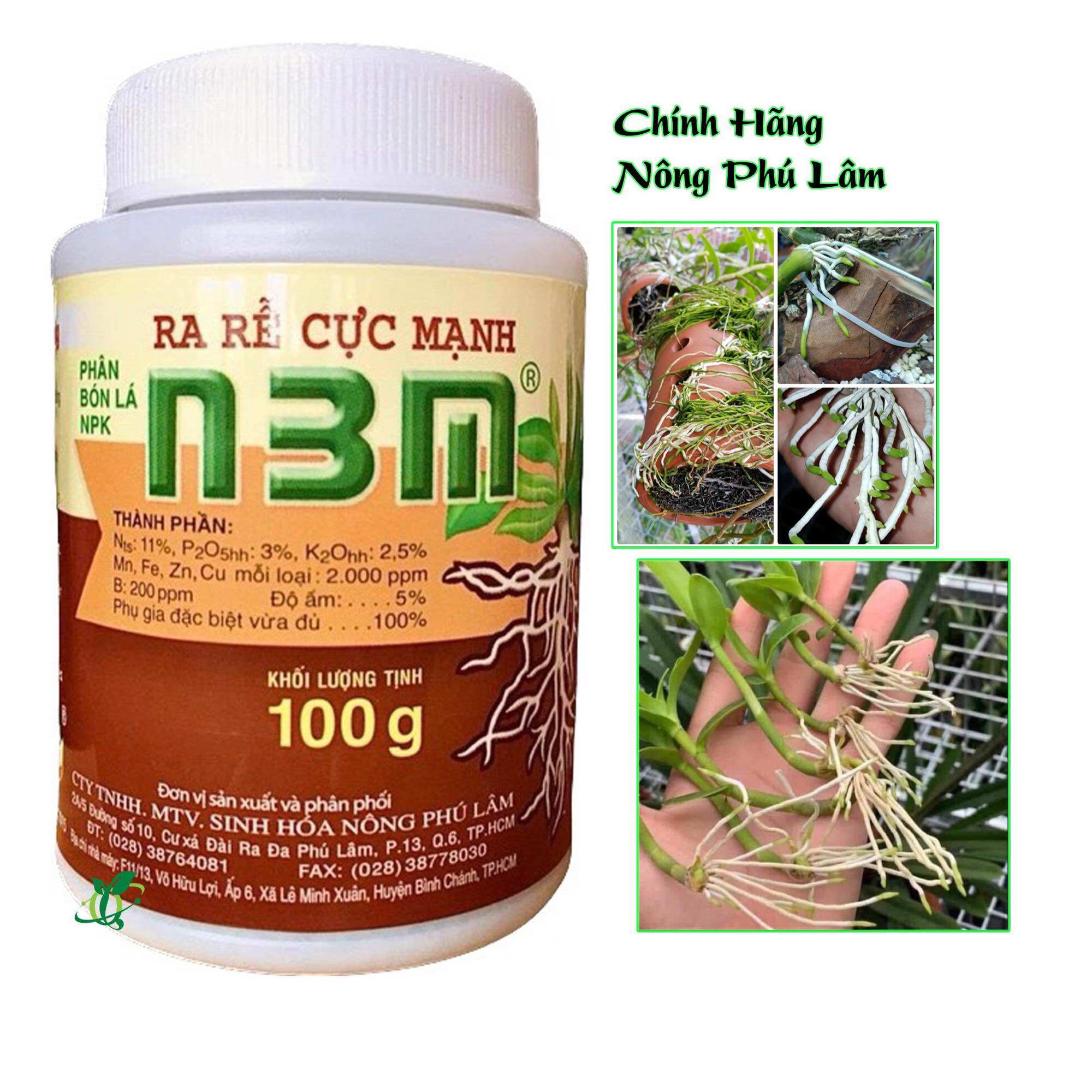 Kích thích ra rễ n3m,hũ 100gam
