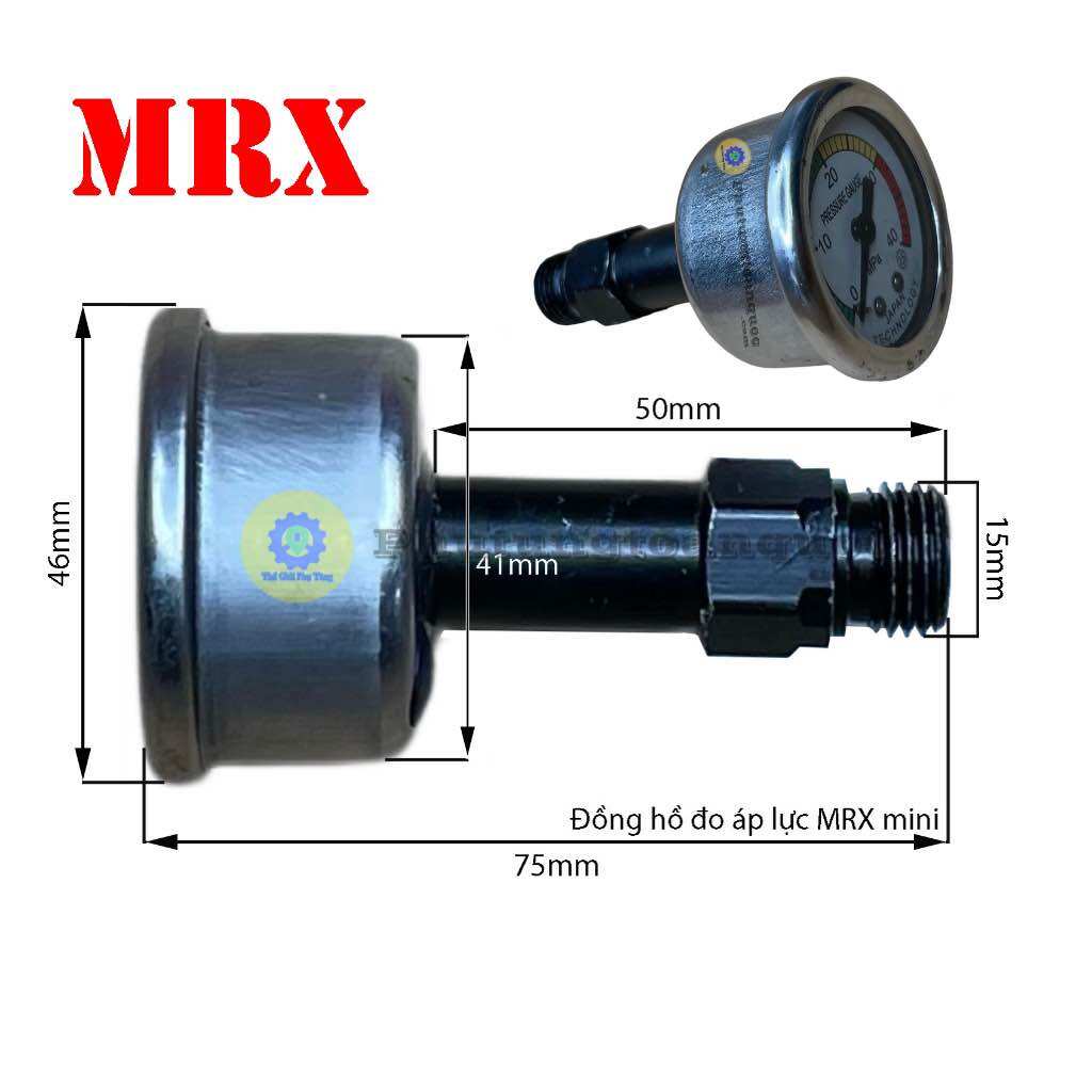 Đồng Hồ Đo Áp Lực Nước Máy Rửa Xe mini Gia Đình Dùng Chung Cho Nhiều Hãng Cùng Thông Số Giá 65,000 Đồng*Miễn phí vận chuyển