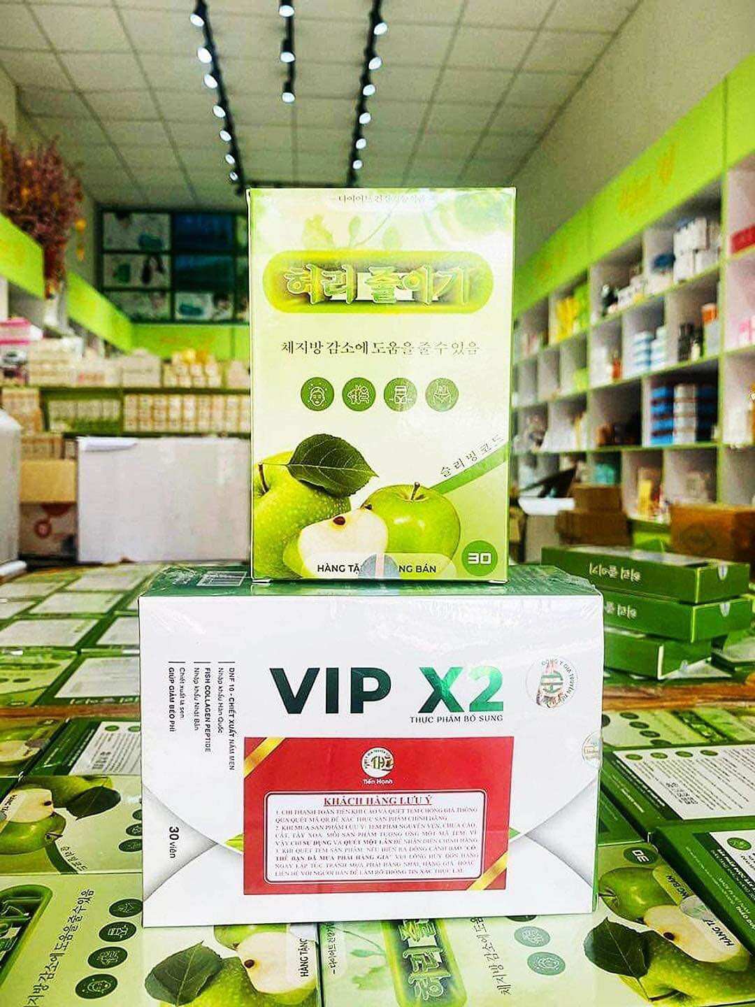 Giảm Cân Tiến Hạnh Vip X2 detox táo