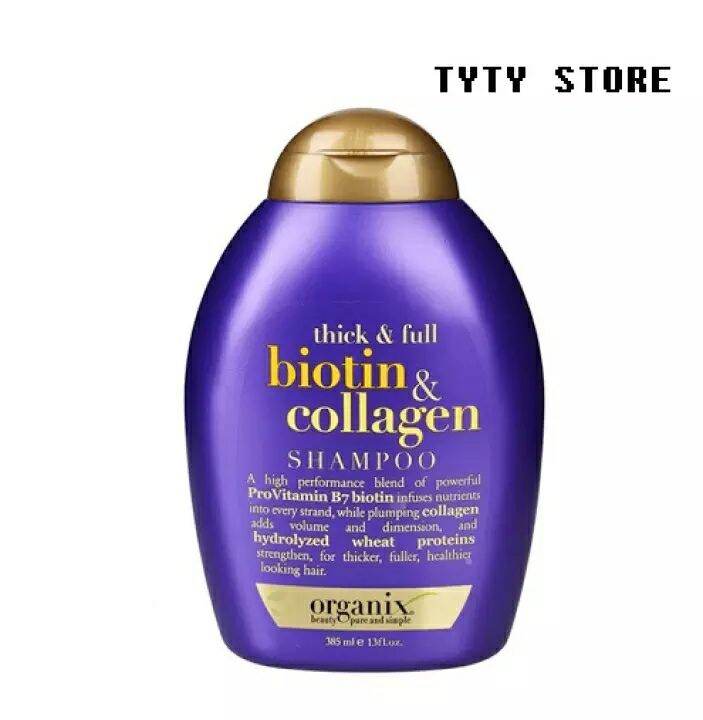 Dầu gội biotin & collagen ogx, 385ml, không có vòi