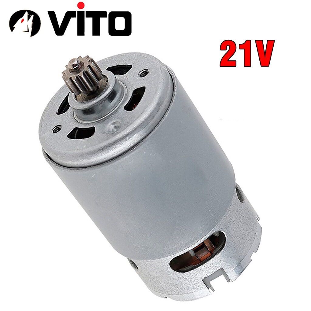 Động cơ dc rs 550 21v 11/12 răng vito motor thay thế máy khoan pin