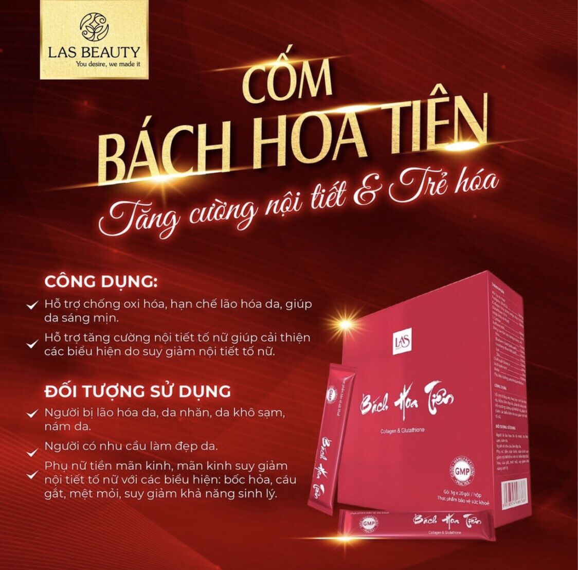 (CHÍNH HÃNG) BÁCH HOA TIÊN Lasbeauty
