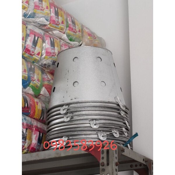 Xô nhôm đốt giấy vàng mã (có quai cầm)